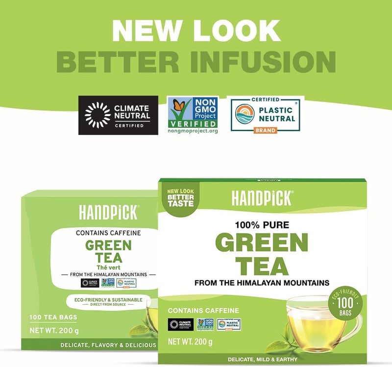 HANDPICK 100% Pure Green Tea Bags - Image 2